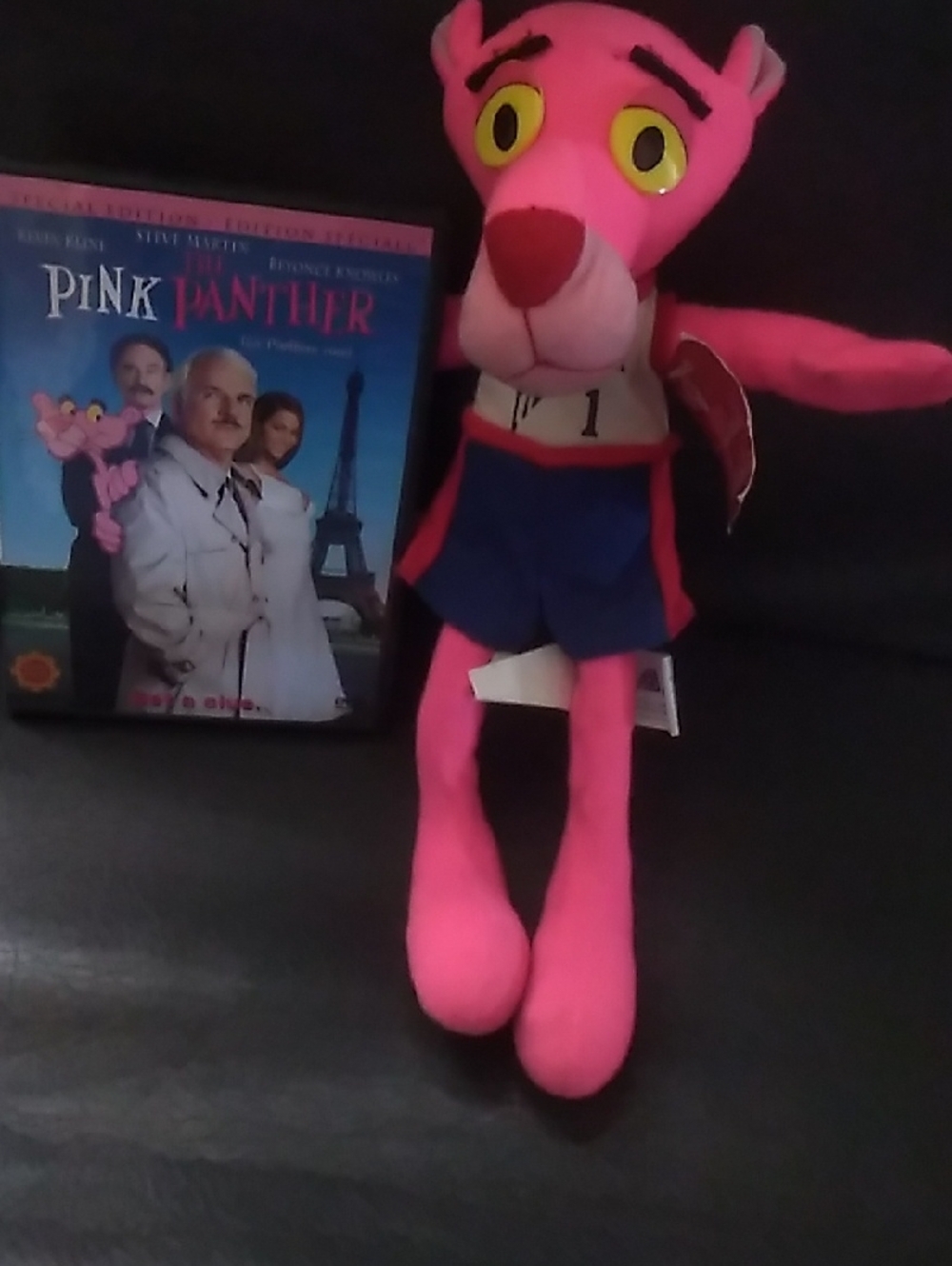 Pink Panther Plush Toy - Bright Pink Character Plush